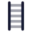 Stairs icon with bulk rounded style