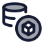 Stake icon with duotone standard style