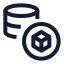 Stake icon with stroke sharp style