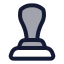 Stamp icon with duotone rounded style