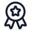 Staraward icon with stroke rounded style