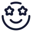 Starface icon with stroke rounded style