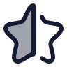 Star Half icon preview