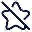 Staroff icon with stroke rounded style