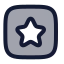 Starsquare icon with duotone rounded style