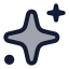 Stars icon with duotone rounded style