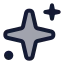 Stars icon with duotone standard style