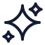 Stars icon with stroke rounded style