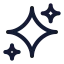 Stars icon with stroke standard style