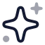 Stars icon with twotone rounded style