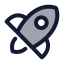 Startup icon with duotone standard style