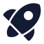 Startup icon with solid standard style