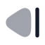 Stepback icon with bulk rounded style