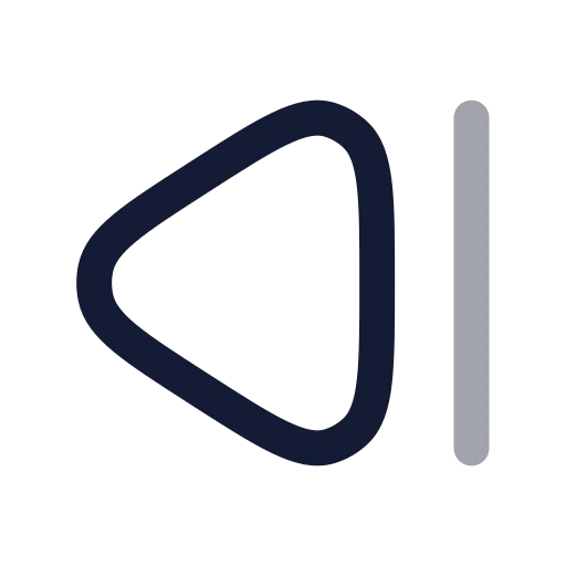 Step Back Icon in Twotone Rounded style