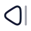 Stepback icon with twotone rounded style
