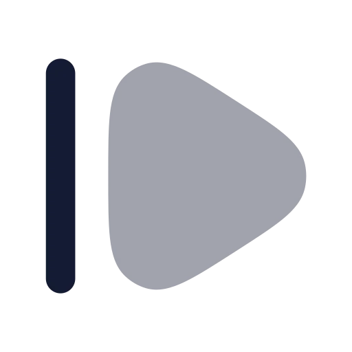 Step Forward Icon in Bulk Rounded style