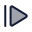 Stepforward icon with duotone standard style
