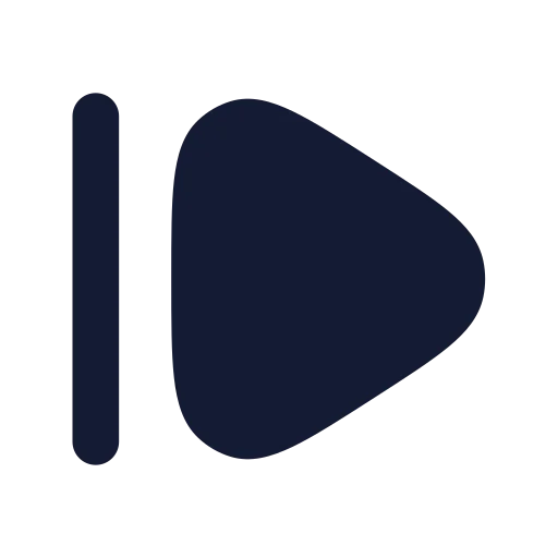 Step Forward Icon in Solid Rounded style