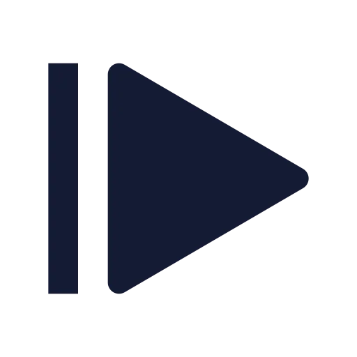 Step Forward Icon in Solid Sharp style