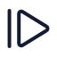 Stepforward icon with stroke standard style