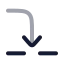 Stepinto icon with twotone rounded style