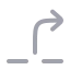 Stepout icon with duotone rounded style
