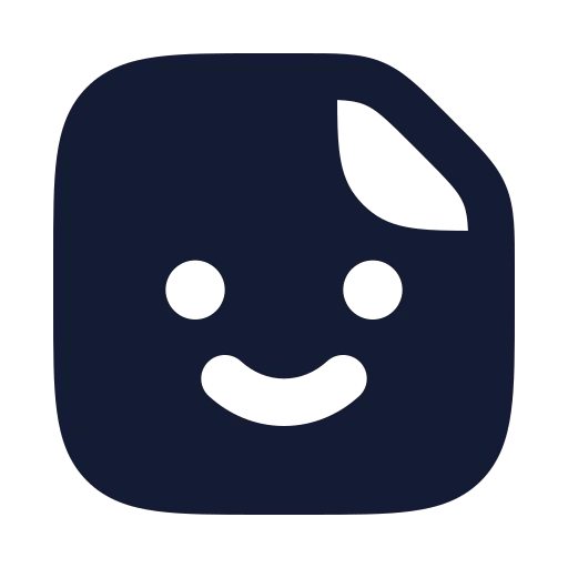 Sticker Icon in Solid Rounded style