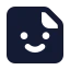 Sticker icon with solid standard style