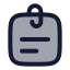 Stickynote icon with duotone rounded style