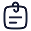 Stickynote icon with stroke rounded style