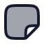 Stickynote icon with duotone rounded style
