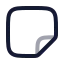 Stickynote icon with twotone rounded style