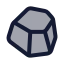 Stone icon with duotone standard style