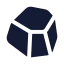 Stone icon with solid standard style