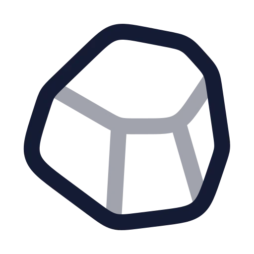 Stone Icon in Twotone Rounded style