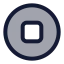 Stopcircle icon with duotone standard style