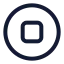 Stopcircle icon with stroke standard style