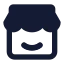 Store icon with solid standard style