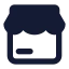 Store icon with solid standard style