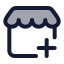 Storeadd icon with duotone standard style