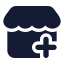 Storeadd icon with solid standard style