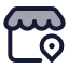 Storelocation icon with duotone standard style