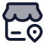 Storelocation icon with duotone standard style