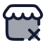 Storeremove icon with duotone rounded style