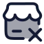 Storeremove icon with duotone rounded style