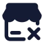 Storeremove icon with solid standard style