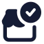Storeverified icon with solid standard style