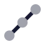 Straightedge icon with bulk rounded style