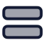 Stretchhorizontal icon with duotone rounded style