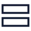 Stretchhorizontal icon with stroke sharp style